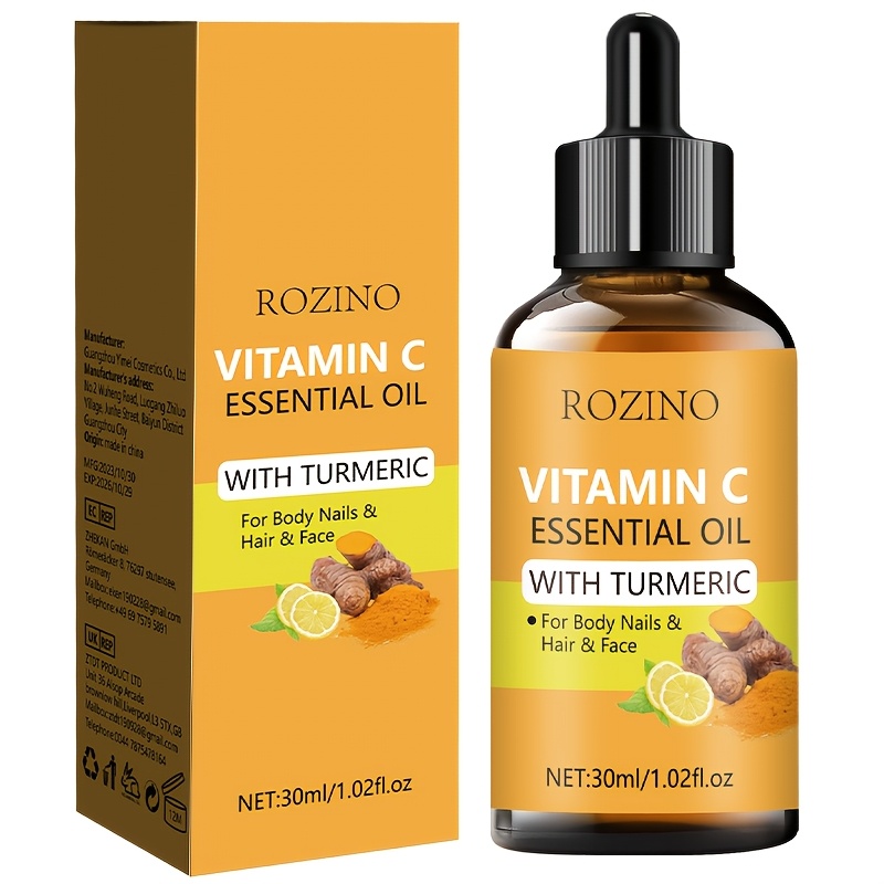 Image of 30ml Turmeric Facial Essential Oil, Luxurious Indulgence For Facial Skin, Love Yourself On