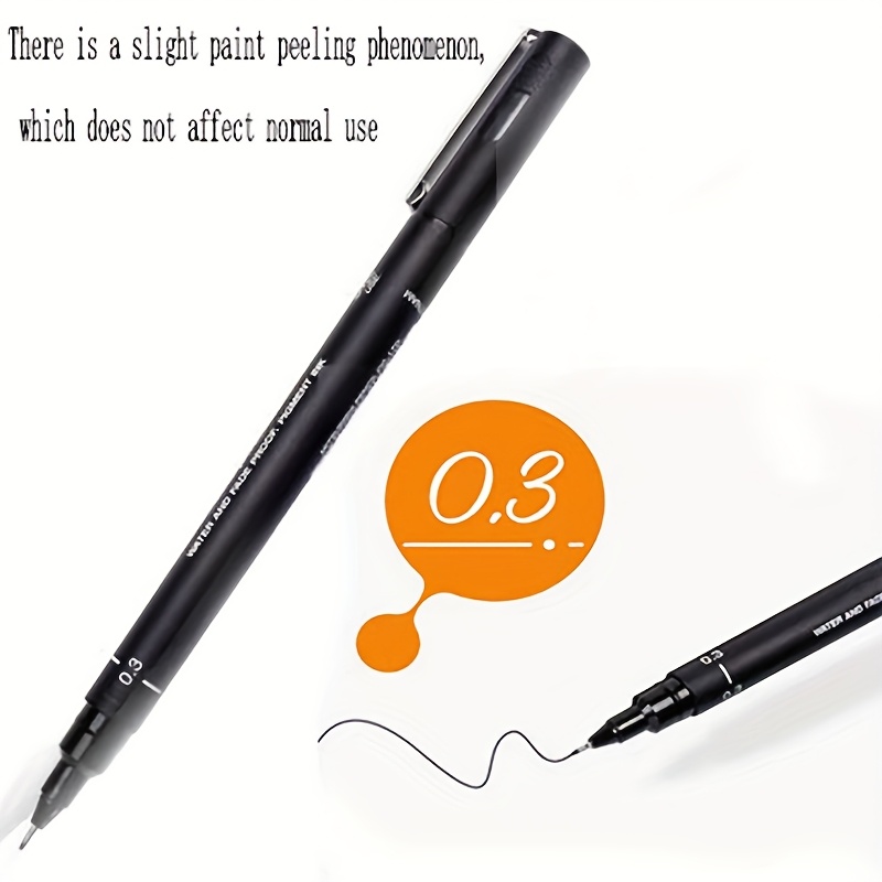 E-shop Malstift Kunst: Schwarze Feinlinien-Wasserfeste Tinten-Set für Künstler, Archivqualität Marker mit Skizzen- und Aquarell-Zeichenzubehör