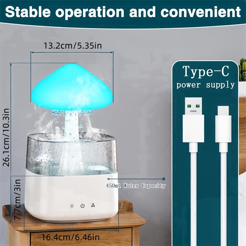 rain cloud humidifier remote rain cloud diffuser cloud - Temu
