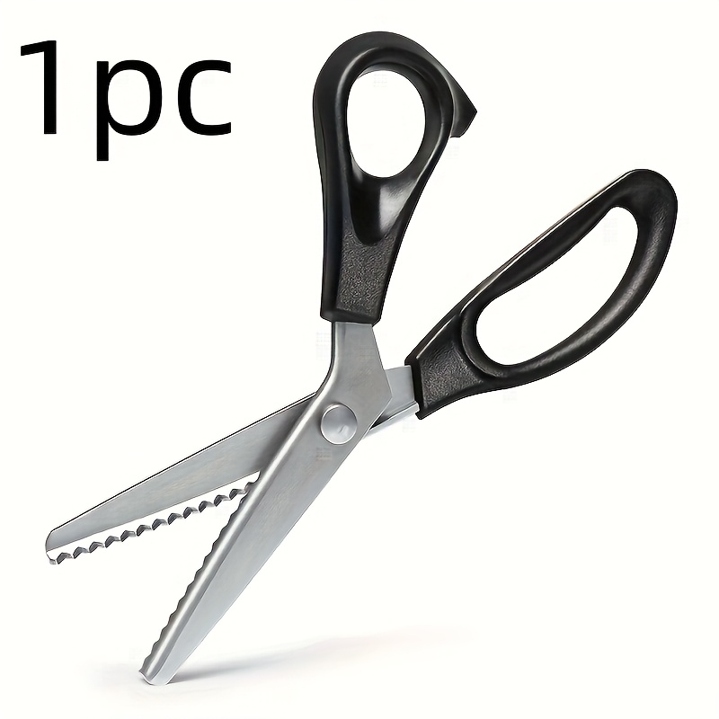 TEMU 1/3pcs Arc Scissors - Professional Stainless Steel Scissors - Fabric, Bend Scissors, And Clothing Sawtooth Cutting Scissors - Metal Sewing Tools