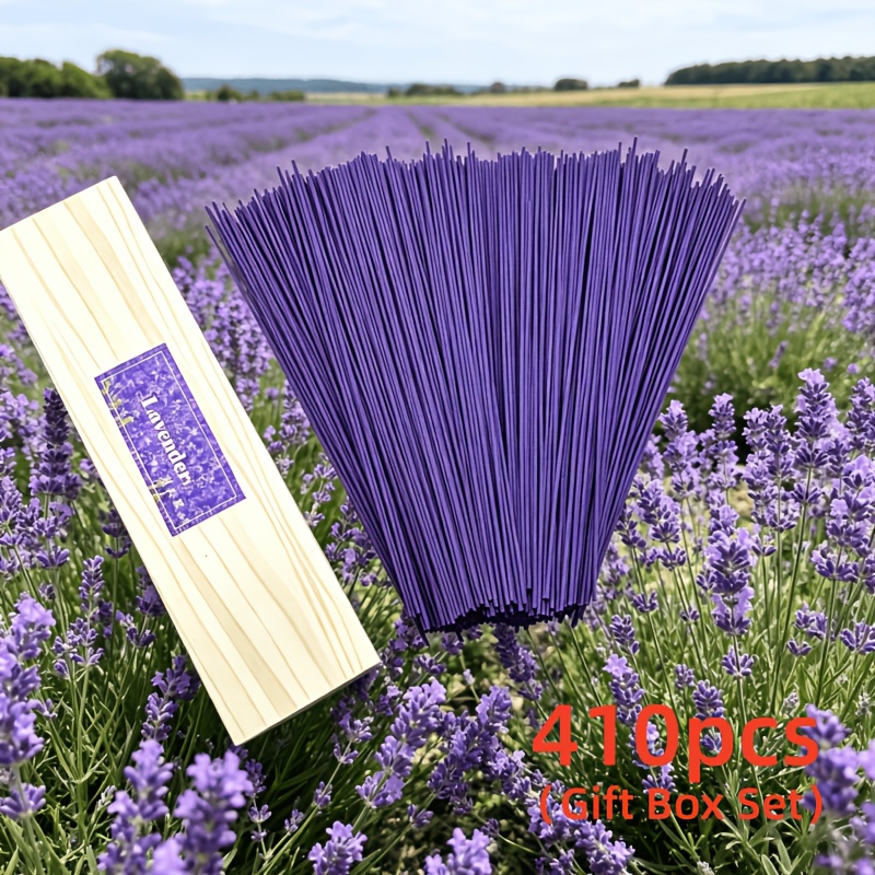 TEMU 1 Boîte de 410 Bâtonnets d'huile de étendue - Durée de combustion de 45 minutes, artificiel , le camping, , et les activités de - Purification ,