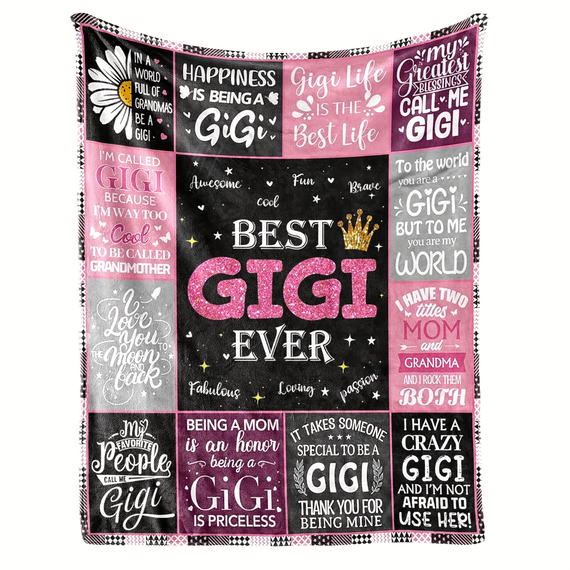 

Gifts For Day, Giftsthrow Blanket 60" X 50", Birthday Gifts For From Grandkids, Gifts For Grandma, Present For From Grandchildren, Day Blanket Gifts, Fleece Flannel Throw Blankets