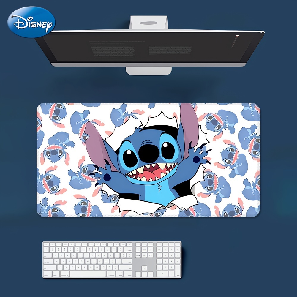 

1pc, Authorized, Disney's Funny Mouse Pad For Desk, Cute Office Decor, Disney's Non-slip Rubber Base, Disney's & Stitch Computer Mouse Pad, Waterproof Multi Functional Mouse Pad For Office