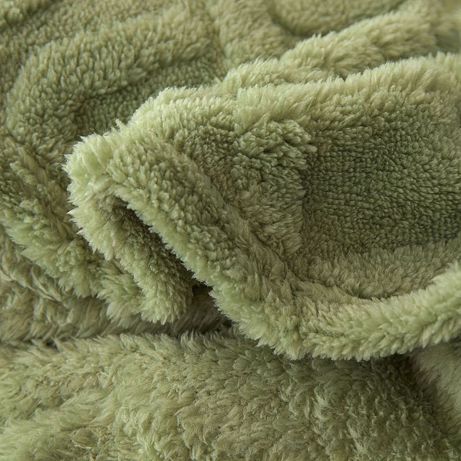 july casa ultra soft jacquard velvet blanket thick reversible throw for   machine washable green details 12