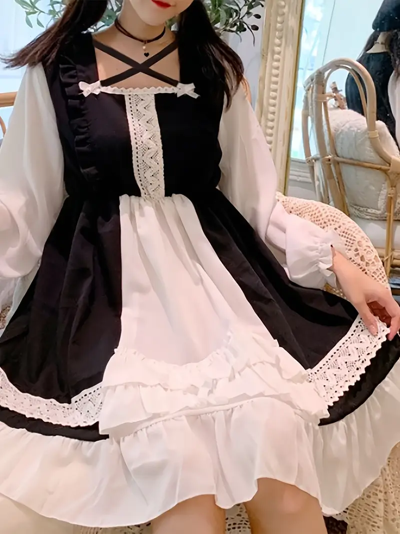 womens cute costume dress polyester 100 long sleeve - Temu Italy womens cute costume dress polyester 100 long sleeve - Temu Italy