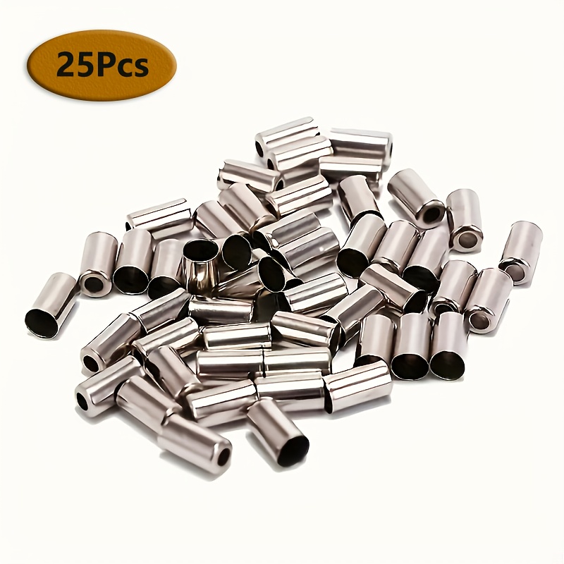 25/50pcs 5mm Universal Bike Cable End Caps - Fit Brake & Shift Cables For Road/mountain Bikes