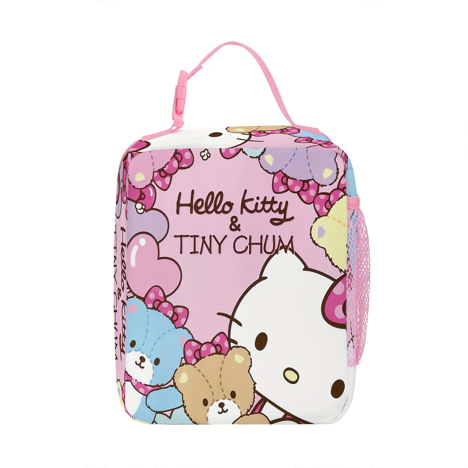 

1 Pc Authorized Sanrio Cute Kitty Portable Lunch Bag, Kawaii Lunch Bag, Tote Insulated Cooler Bag For Office Work