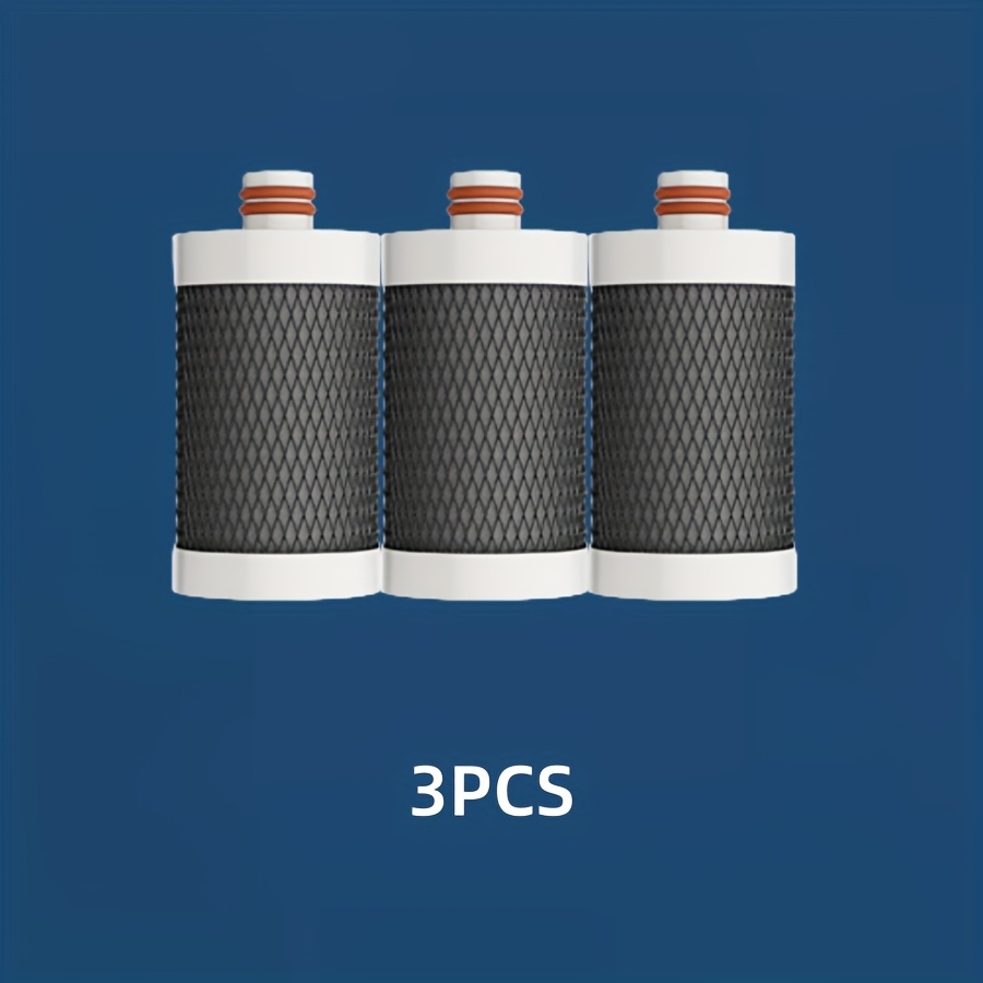 Image of 1pc/2pcs/3pcs Pack Water Scale And Reducing Filter Replacement Cartridge, Faucet Purifier Replacement Filter, Plug-in Type Universal Filter, Reducing Water Scale Heterochromatic Particles