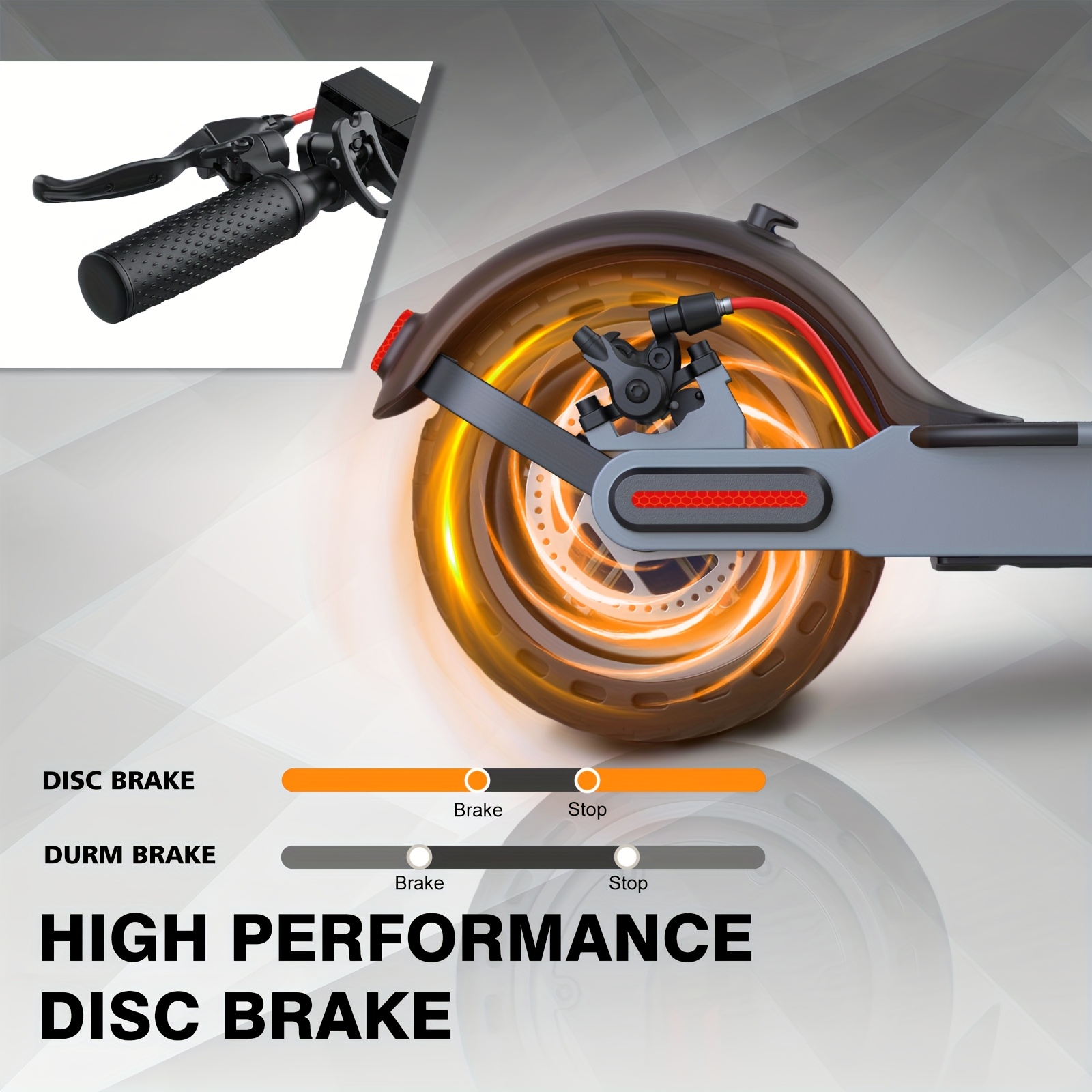 350w foldable electric scooter adult electric   speed 15 5mph and 15 miles range 85 inches solid tires adjustable handlebar height with smart led   braking system suitable for commuting to work   shopping forceries Product details 5