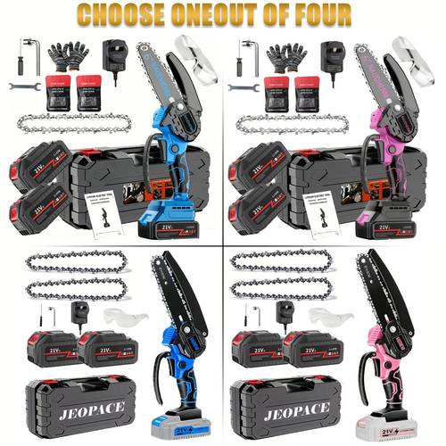 mini electric chain saw cordless battery powered handheld saw for trimming ideal for home garden portable gift for men dads husbands fathers tree pruning tool garden maintenance rechargeable lithium battery