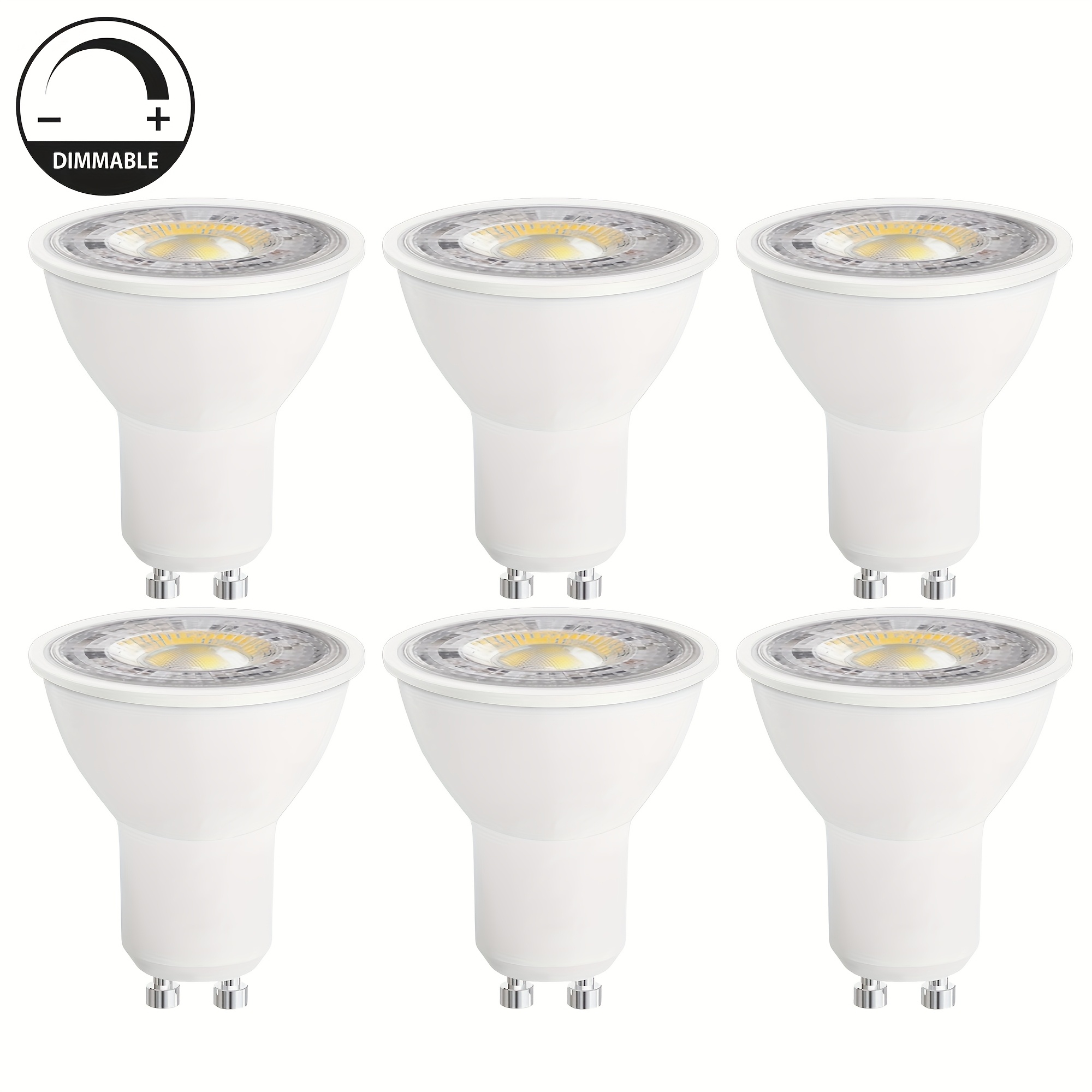 item picture 6 10pcs gu10 led dimmable bulb range 10 100 spotlight 7w replaces 70w     ac220 240v beam angle 60 3000k 4000k 6500k three color temperature no   suitable for   scenes such as bedroom living room kitchen