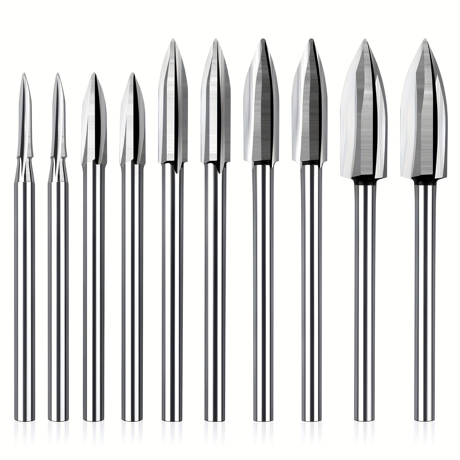 10pcs Of Wood Carving Drill Bits, Woodworking Drill Bits, Wood Carving Tools, Rotary Tool Accessories