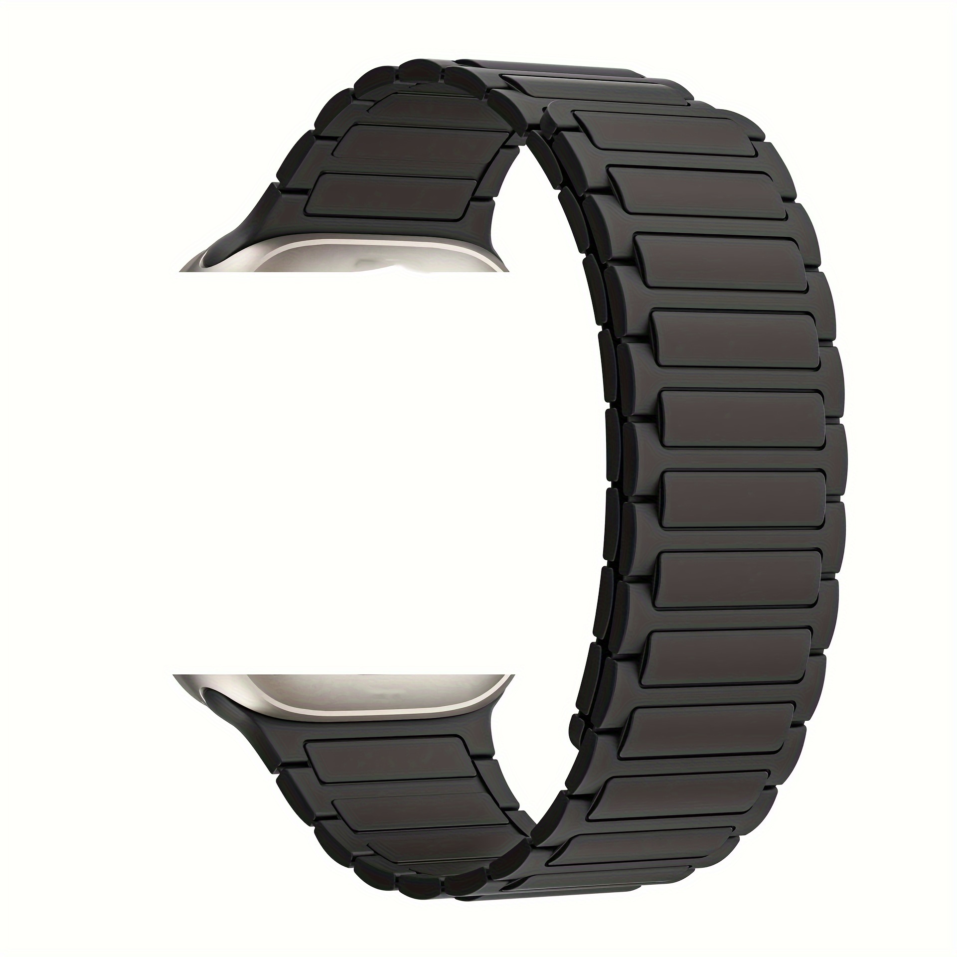 Silicone Band Watch Strap 40 44 Bracelet Iwatch Series - Temu