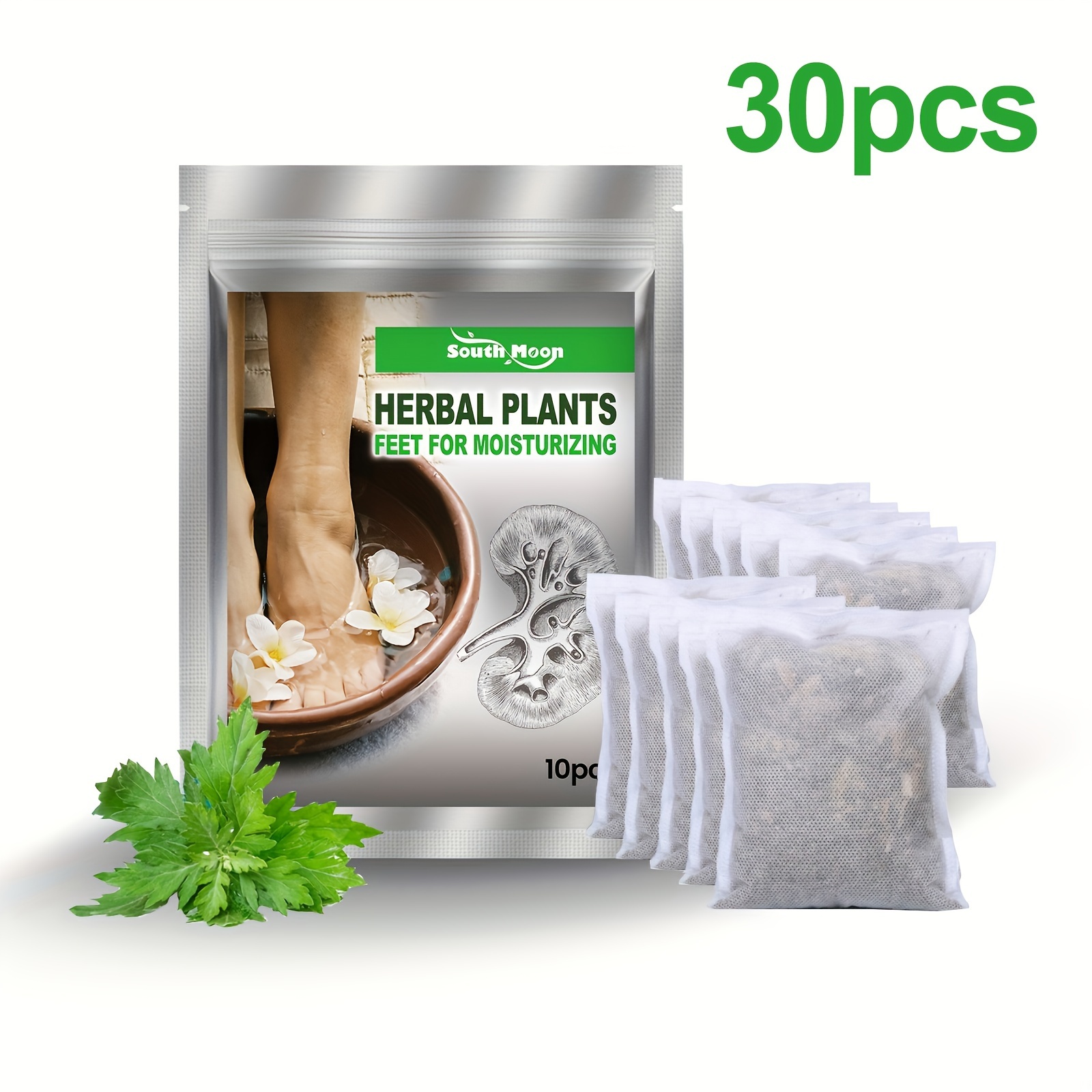 

30pcs Pure Cleansing Herbal Foot Soak, Ginger Foot Soak, Ginger Foot Bath Bag, Moisture Foot Bath Spa, Present For Parents
