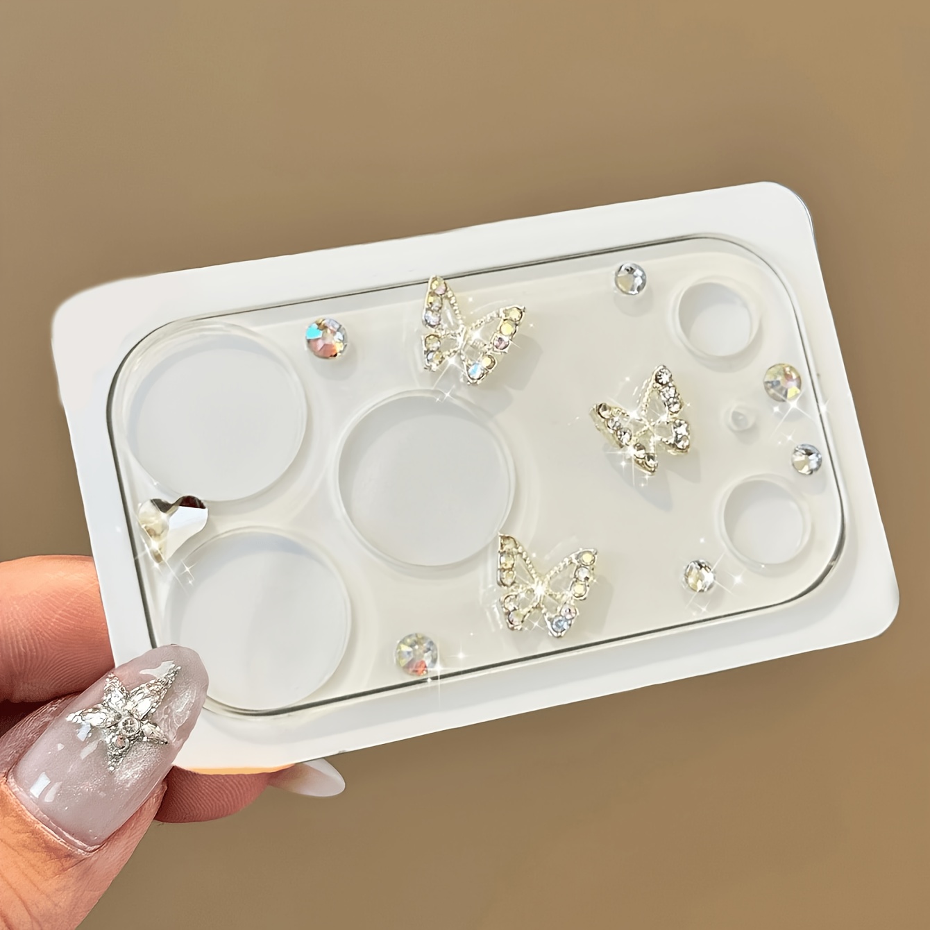TEMU Película de lente de cámara transparente con 3D y lindo de diamantes de , compatible con iPhone 18 Pro/18 Pro Max 17 Pro Max/17 Pro, sticker de