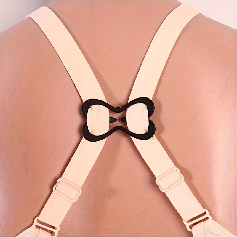 5pcs dragonfly pattern invisible bra strap clips adjustable non slip shoulder strap accessories for travel sports outdoor belts back to supplies