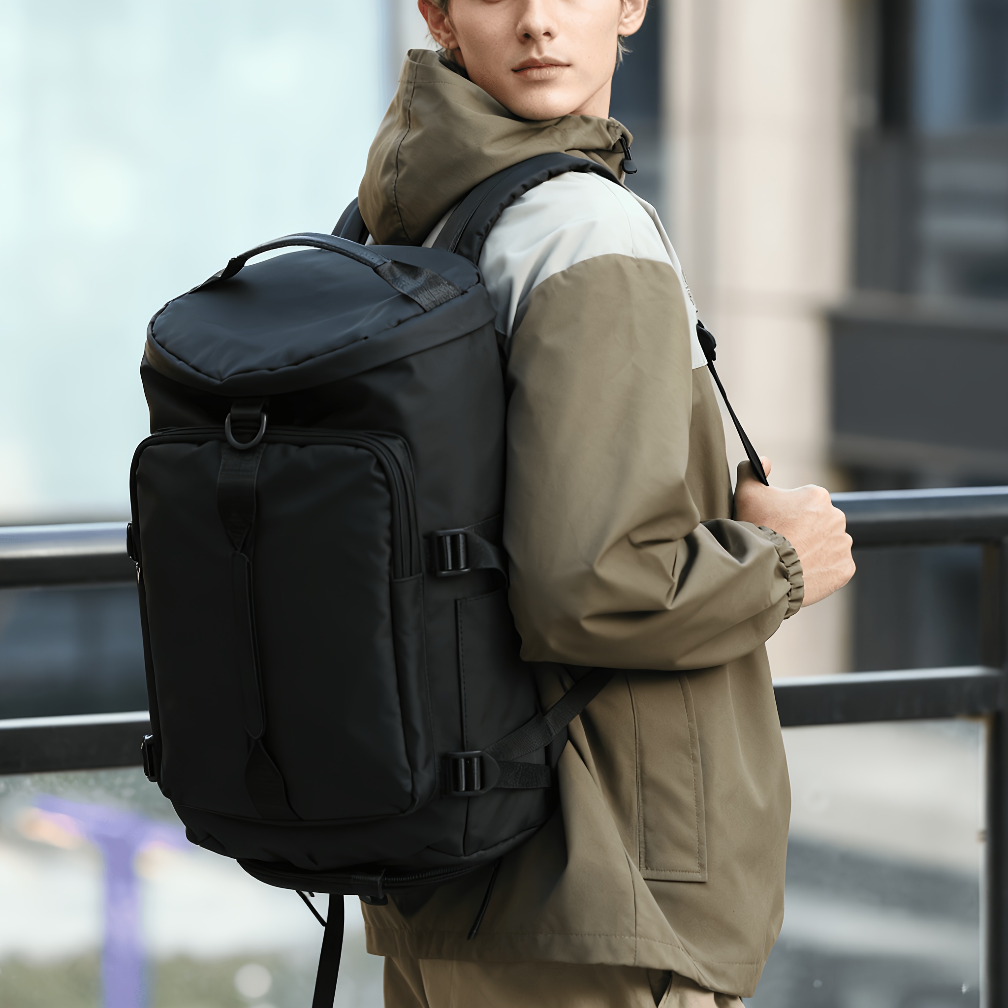 Travel Bag, Luggage Bag, Anti-Theft Multi-Pocket Laptop Bag, Portable Bag, Weekend Travel Bag, Durable Commuting Daily Backpack