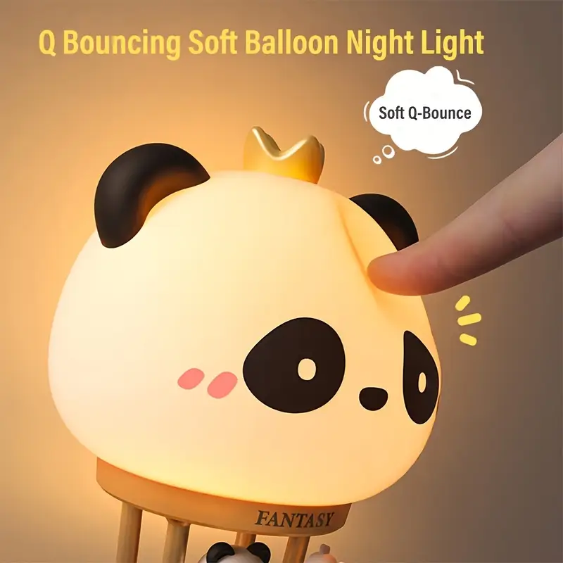 1pc intelligent night lamp usb rechargeable companion sleep lamp dimming lighting desk lamp 3 levels of brightness adjustment decompression lamp bedside night light suitable for bedrooms living rooms decoration Product details 5