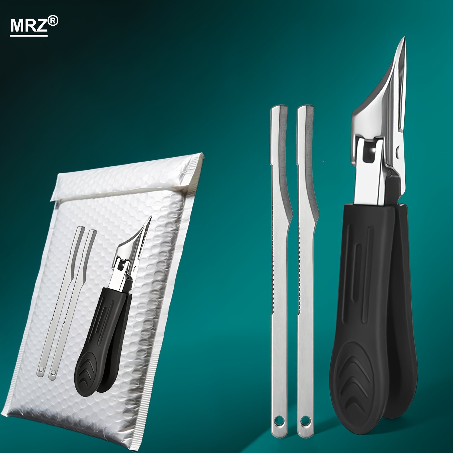 TEMU For Thick Nails — A High-precision Trimmer Made Of Heavy-duty Stainless Steel, Featuring A Safety Handle And An Ultra-sharp 25-degree Angled