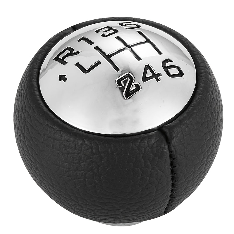 TEMU A 5-speed, 6- Manual Pu Leather Gear Shift Knob For /308/5008/ Manual Transmission Vehicles