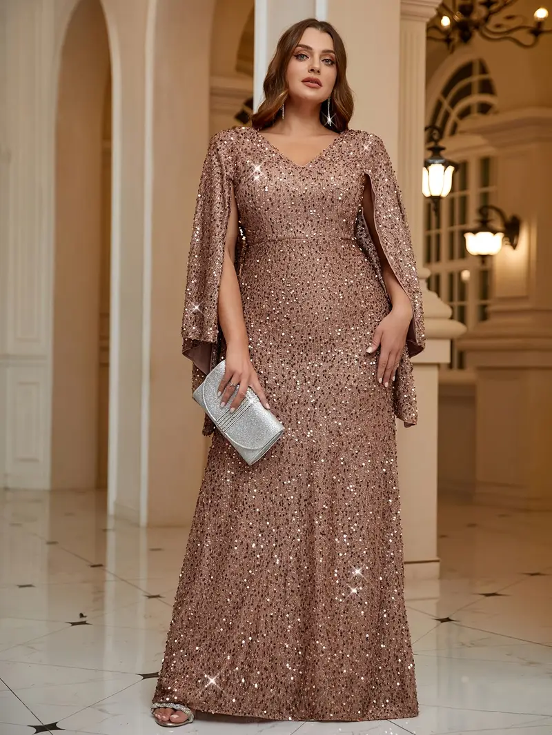 plus size plus size womens v neck sequin flare sleeve - Temu Mauritius plus size plus size womens v neck sequin flare sleeve - Temu Mauritius