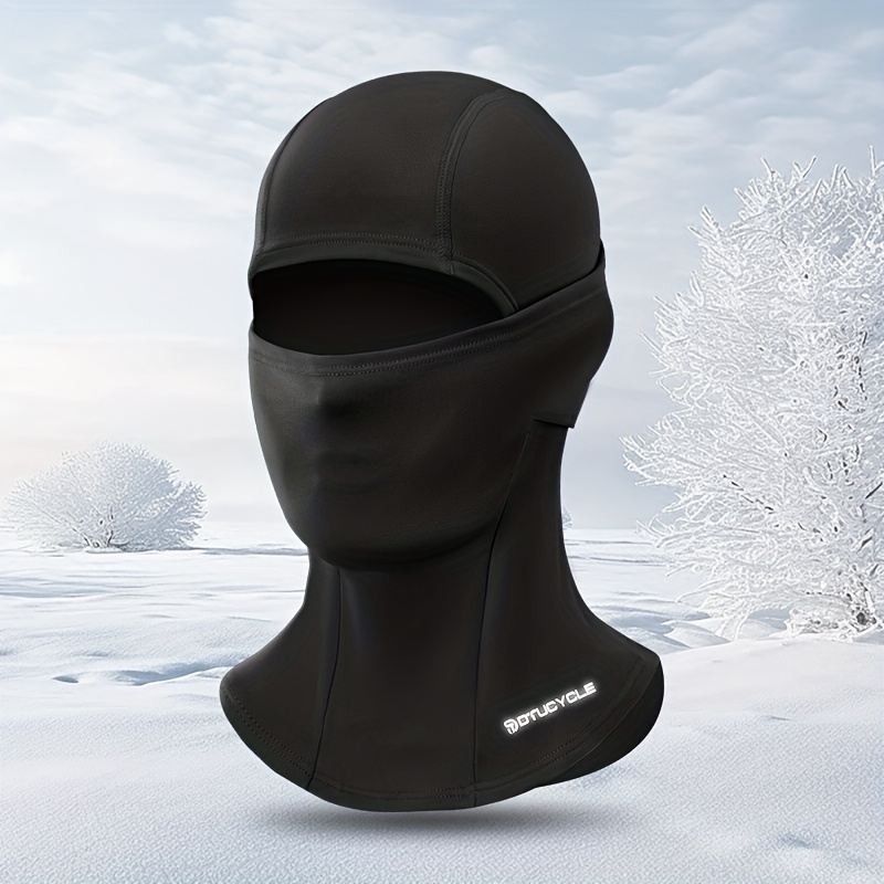 TEMU DTUCYCLE Invierno Otoño Protección para la Cabeza Motocicleta Forro Polar Máscara de Conducción Cara Completa Cuello de Esquí Revestimiento