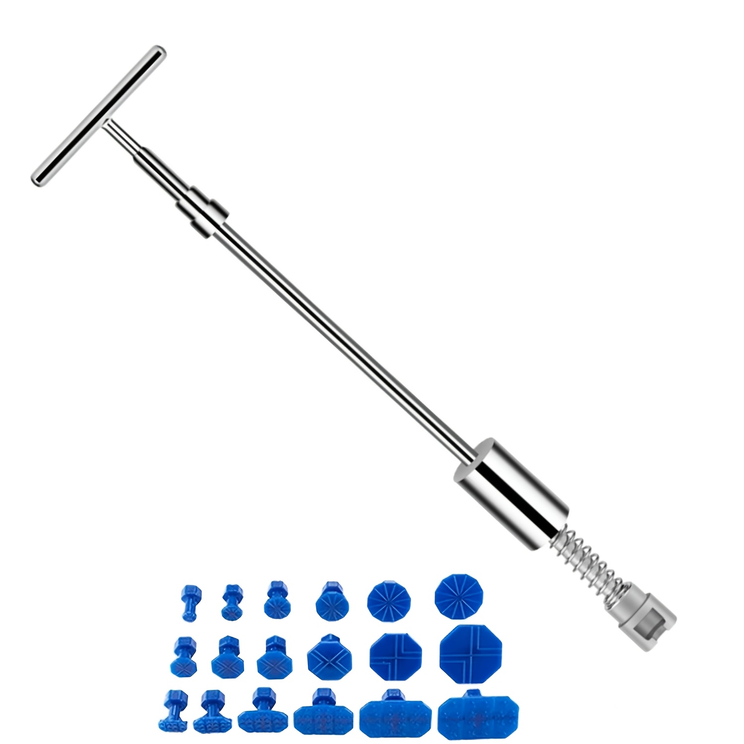TEMU 1 Set Car Dent Repair Tool, Car Dent Puller Removal Tool, Car Dent Repair Puller, Dent Remover With T Bar Dent Puller And Upgraded Dent Puller
