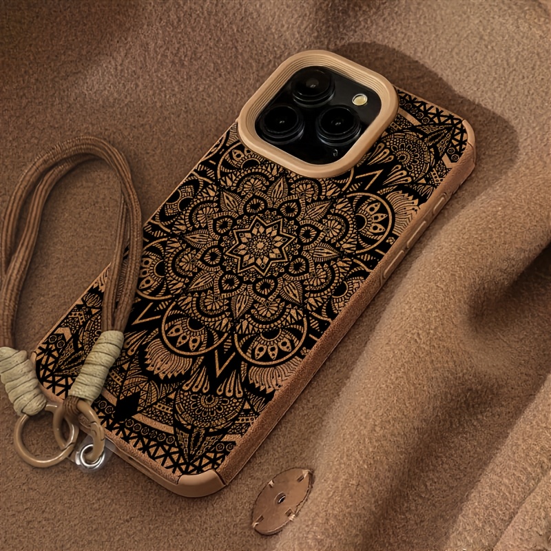 Phone Case: Lanyard Phone Case Suitable for iPhone 17 Pro Max/16/15/14/13/12/11 Textured, Creative&stylish for Men's and Women's Handy High-quality Anti-slip Anti-fingerprint Protective Cover, Festival Gifts for Couple Friends Familly Yourself