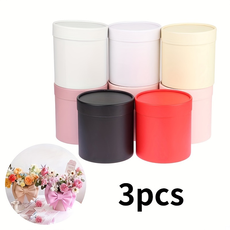 

3pcs Set Gift Boxes - Floral Arrangement Buckets For Valentine's Day & , Storage Bins For Home Organization