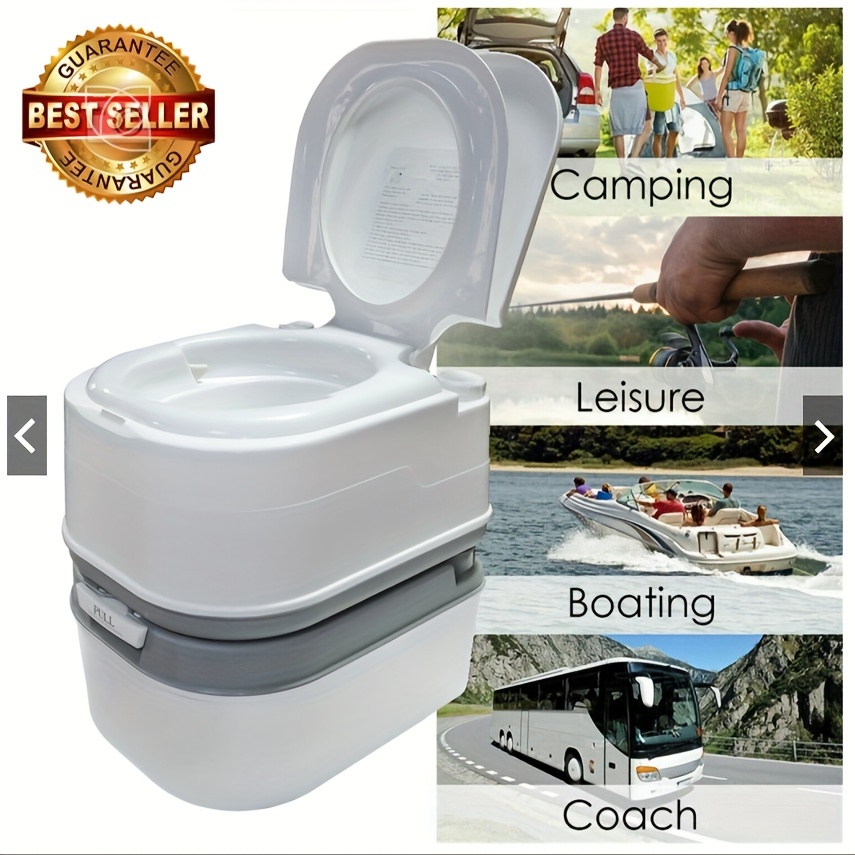 

Portable Toilet, Flush Wastewater Recycled, Perfect For Outdoor Events, Gatherings, Worksite & Camping