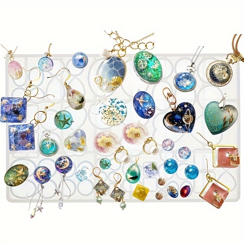 TEMU Single Piece Silicone Mold For Jewelry, Earrings, And Pendants Using Epoxy Resin