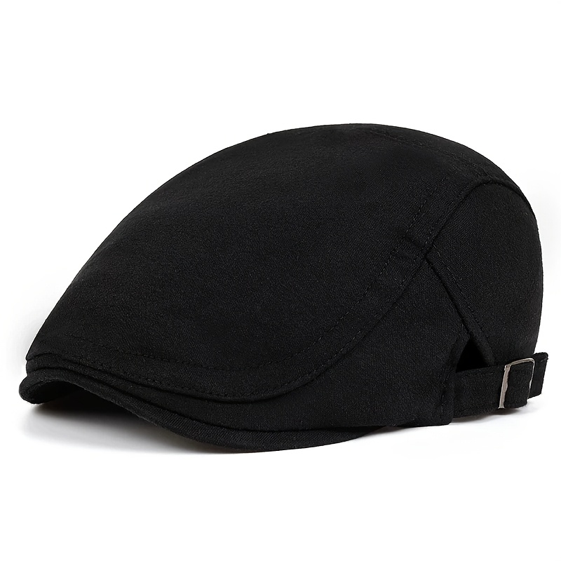 

2023 Stylish Men's Beret - Warm, Moisture-wicking Solid Color Cap With , Outdoor