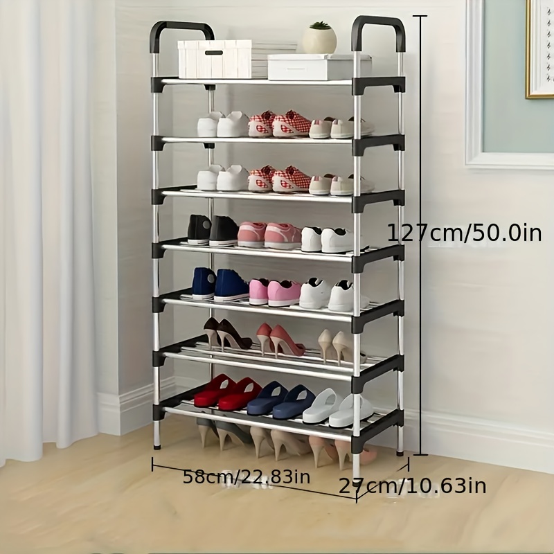 TEMU A Set Of Shoe Racks, Independent Shoe Racks, Easy-to-assemble Shoe Racks For Retail Shoe Stores, 6/7-layer Shoe Storage Racks For Entrances -