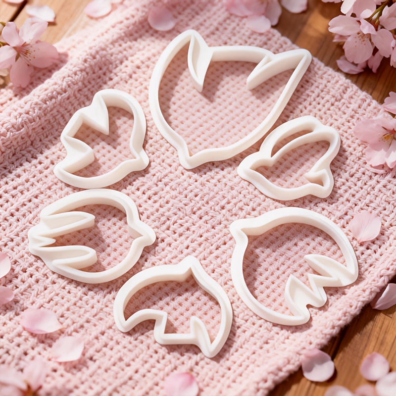 Image of 6pcs Boho Polyresin Bird Cutters | Ideal For Jewelry Makers, Enthusiasts, And Clay Crafters - , Flowing Lines, Perfect For Earrings, Pendants, Brooches, And More