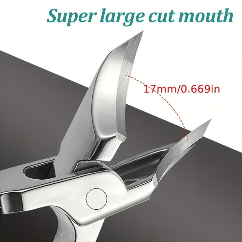 Heavy-Duty Stainless Steel Trimmer for Thick and Ingrown Nails