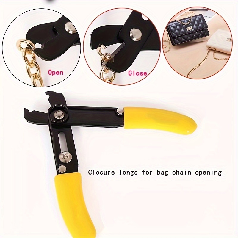 

Jewelry Making Chain Pliers - Manual Bag Chain Opening/closing Tool, Diy Cutter, Toothless Clamp, Adjustable Mini Stripper For Chain Installation & Modification