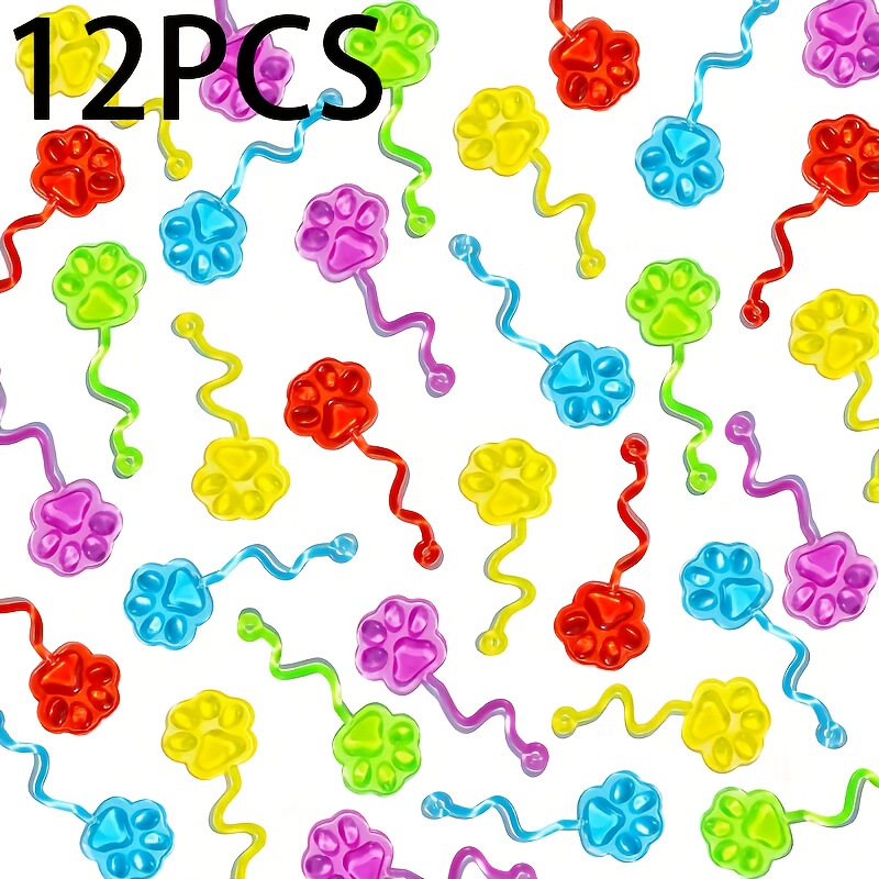 Image of Gift For Her/him 12pcs Sticky Cat Paws, Event And Party Gifts, Halloween Prank Props, Office Creative Relax Supplies, Birthday Gifts, Random Colors ,christmas