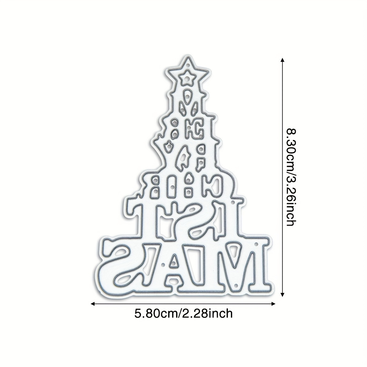 Image of ! Metal Cutting Dies In Of A Tree, Perfect For Paper Embossing And Crafting. Made From Carbon Steel, Supplies Are Ideal For Projects, Scrapbooking, And Handmade Greeting Card Decorations For Year