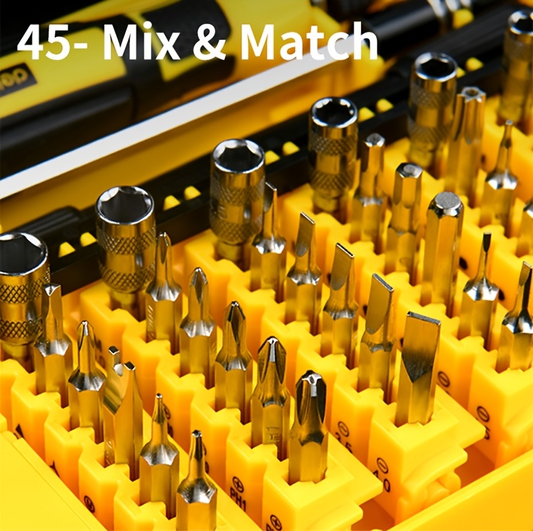 small screwdriver set magnetic screwdriver set including precision maintenance tool set suitable for glasses watches mobile phones notebook computers computers and toys wear resistant oxidation resistant and   resistant Product details 5