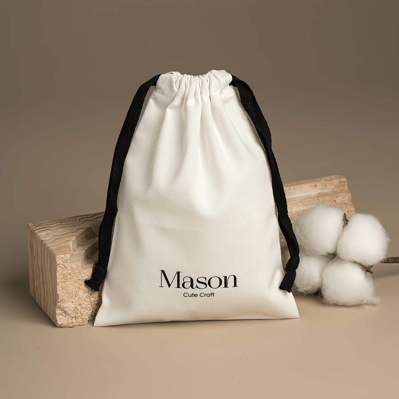TEMU Gift For Her/him 20pcs Pack [customizable] Custom Drawstring Dust Bags, Custom Brand Logo, Personalized Jewelry Bag With Custom Logo/text -