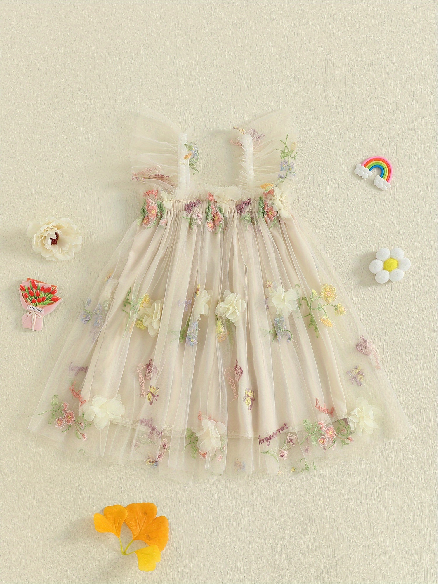 strapless open back dress Baby Girl Pink Princess Birthday Party Dress Toddler Girl Party Dress 3-4Y / Pink main image 0