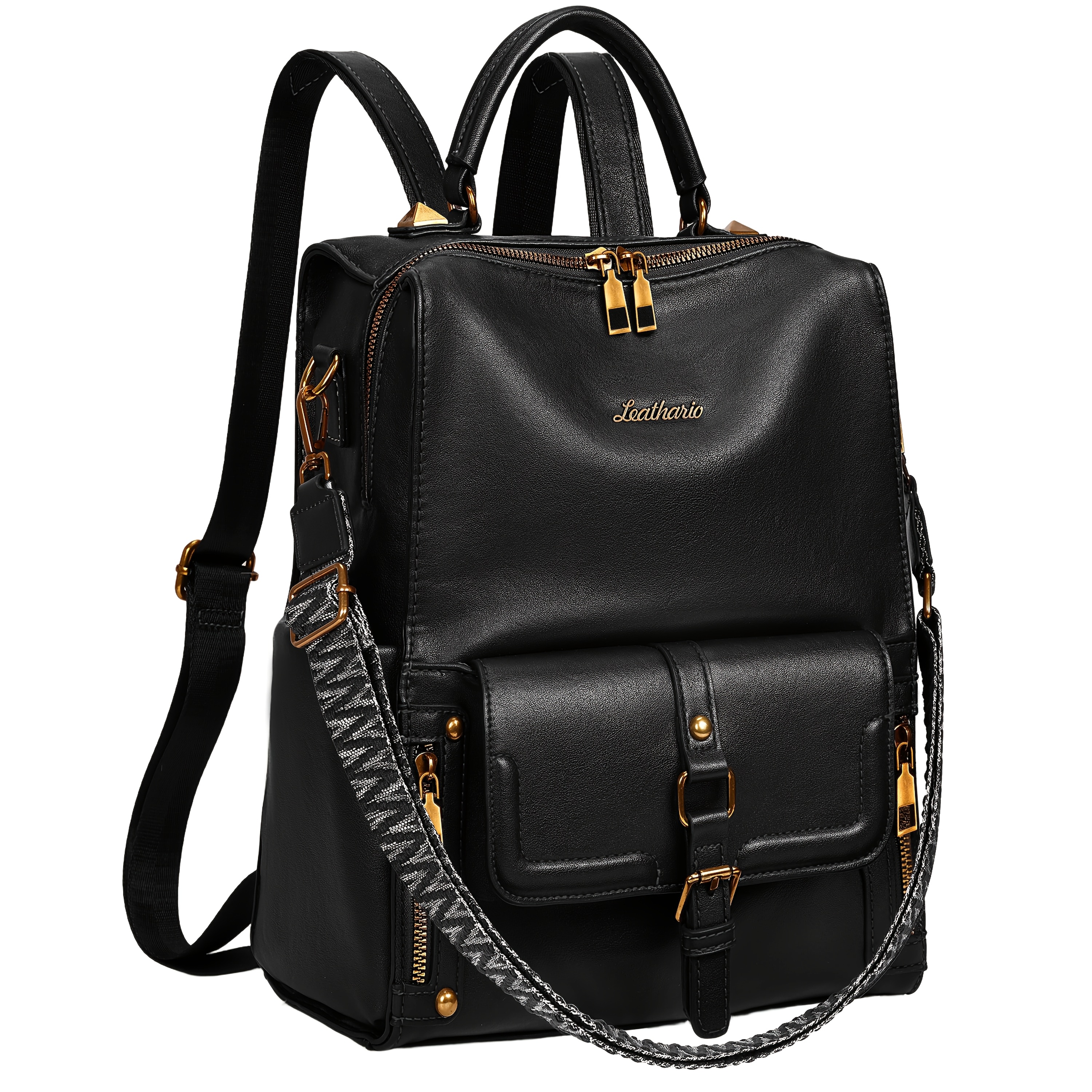 Image of Leathario Women's Backpack,, Light And Elegant Daily Commuting Women's Backpack, Commuting To , Anti-theft Backpack, Suitable For Travel, Commuting, Shopping, Local Warehouse