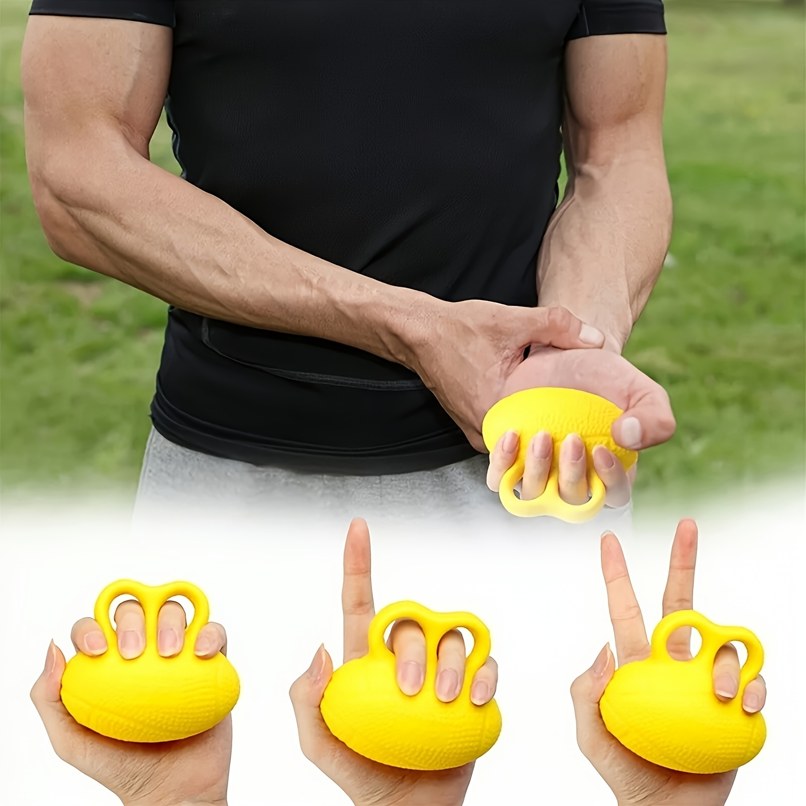 High Elasticity PU Grip Ball, Suitable for Rehabilitation and Finger Strengthening - Egg Shape, Non-toxic Hand Strengthener, Usable in All Four Seasons - Image 5