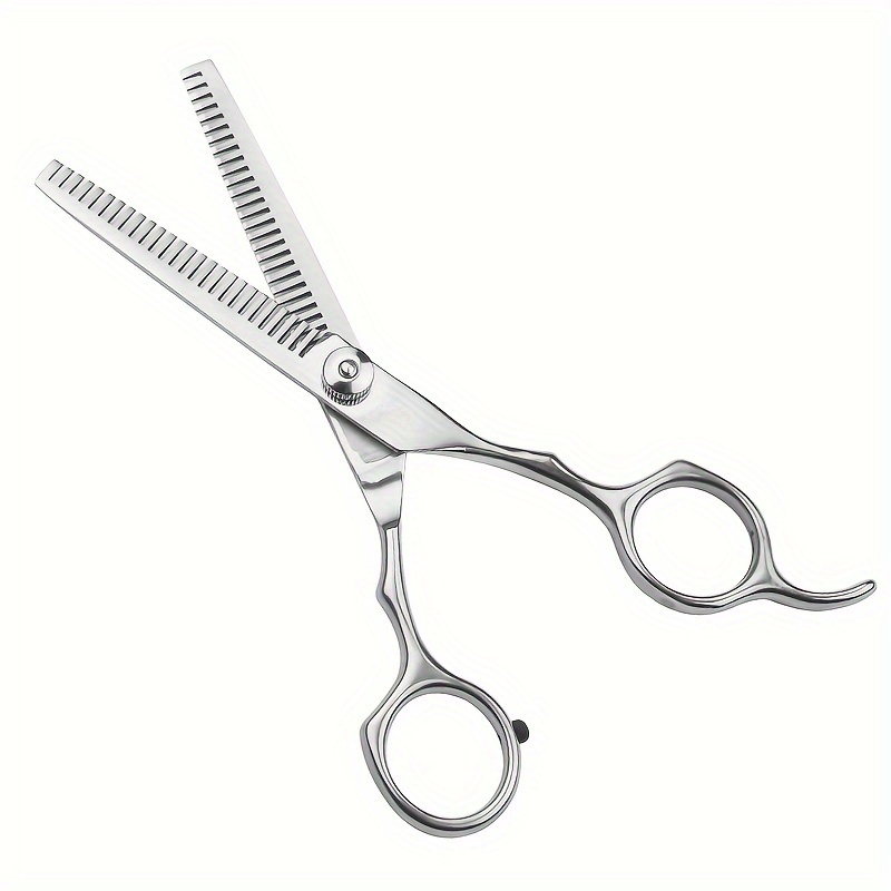 

6.0 Inch Double Tooth Thinning Scissors For Home And Barber Shop Use With Double Sided Teeth