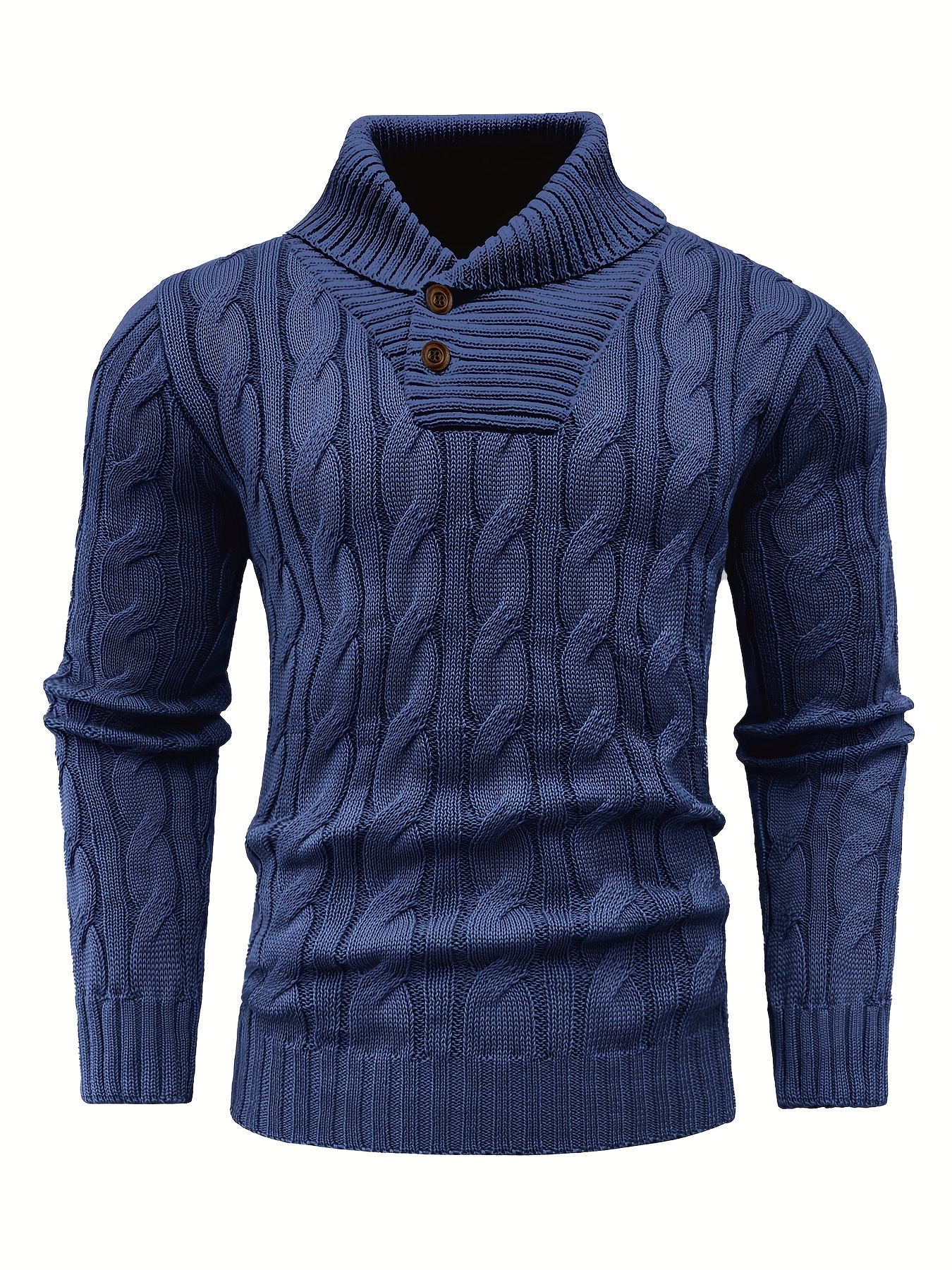Men's Mature Business Sweater - New Autumn/Winter Lapel Ribbed Knitwear, Fashionable Solid Color Pullover, Suitable for Layering and Wearing Over Clothes