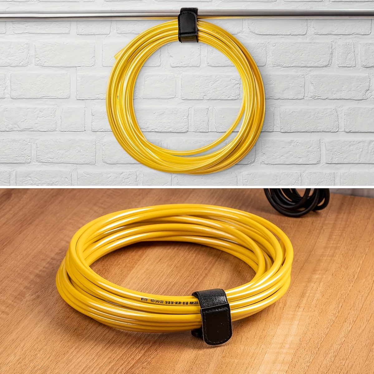 Klett Kabelbinder Rolle 7,6 M X 1,9 Cm | Wiederverwendbar | Schneidbar Für Kabelmanagement | Für Zuhause, Büro & Rechenzentrum