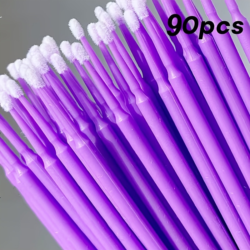 TEMU 90pcs Micro Detail Brushes - Large Pack For Detailed Cleaning Of Phones, Computers, And Electronics, Fine-pointed Soft Bristle Brushing Tool -
