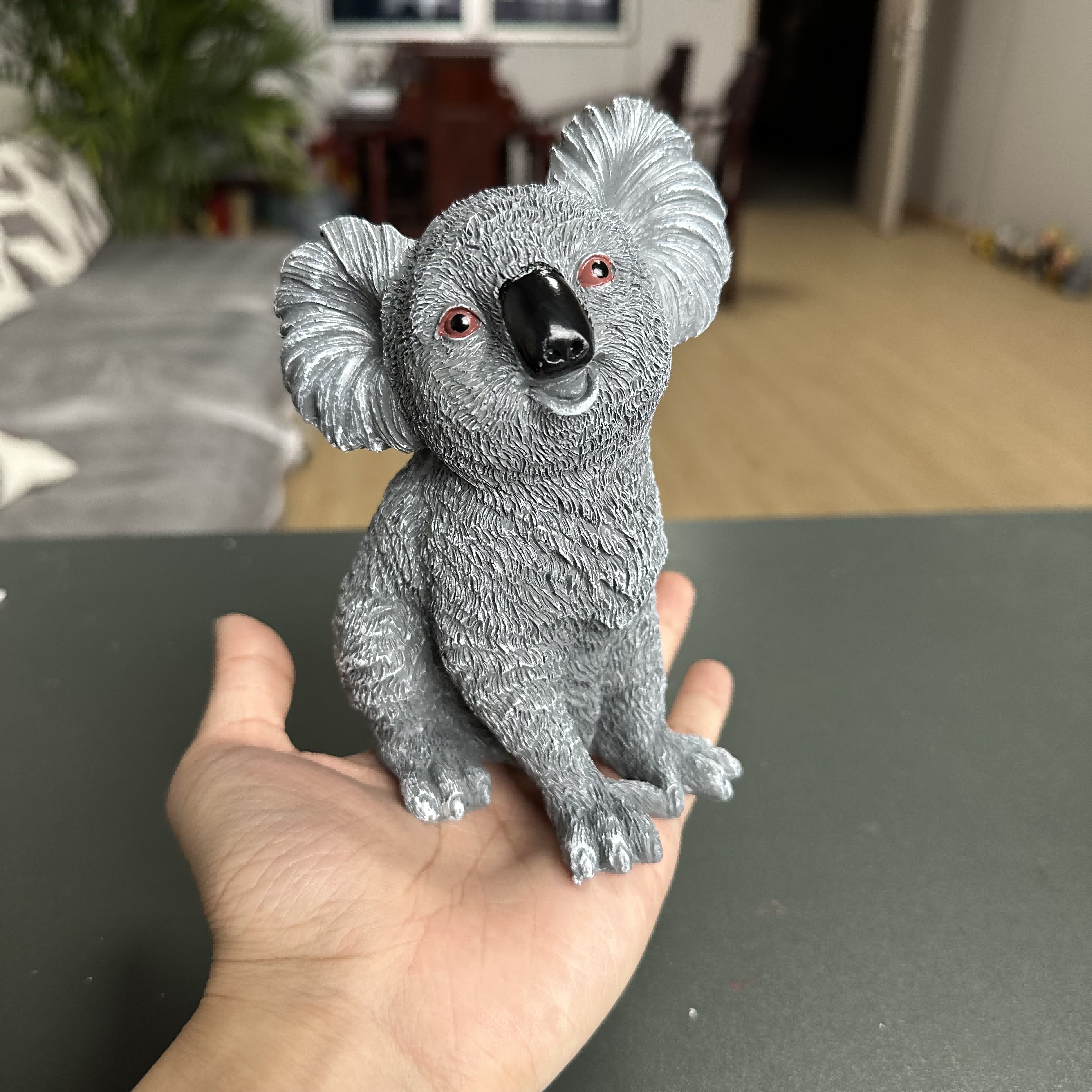 1個 ク コアラレジン動物装飾品 庭の装飾に使えるかわいいテーブル 