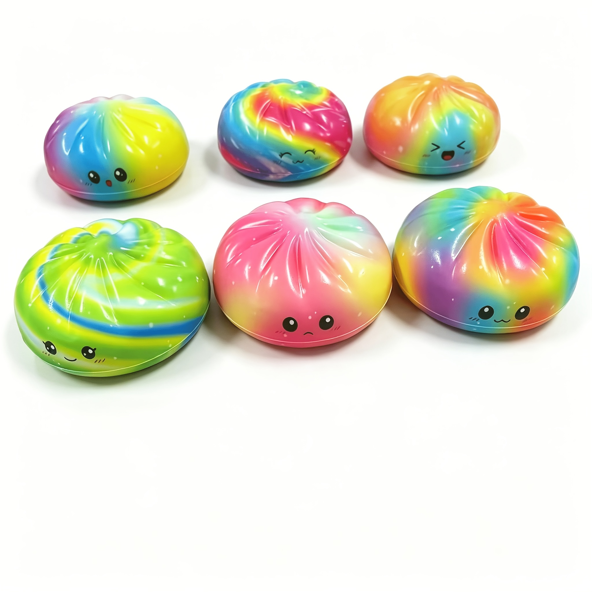 2pcs colorful   bun squeeze toys cute realistic   bun squeeze toys   classroom rewards party favors gifts from parents to children and holiday gift fillers random styles