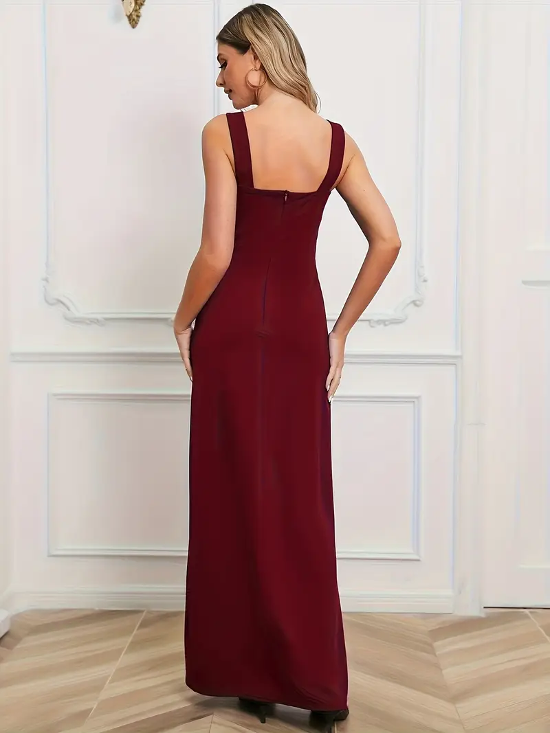 womens elegant dresses square neck strap sleeveless formal - Temu womens elegant dresses square neck strap sleeveless formal - Temu